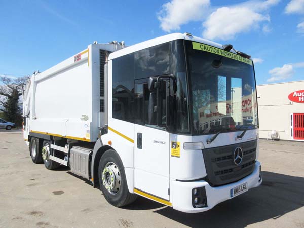 REF 60 - 2015 Mercedes Econic Euro 6 Heil Refuse Truck For Sale